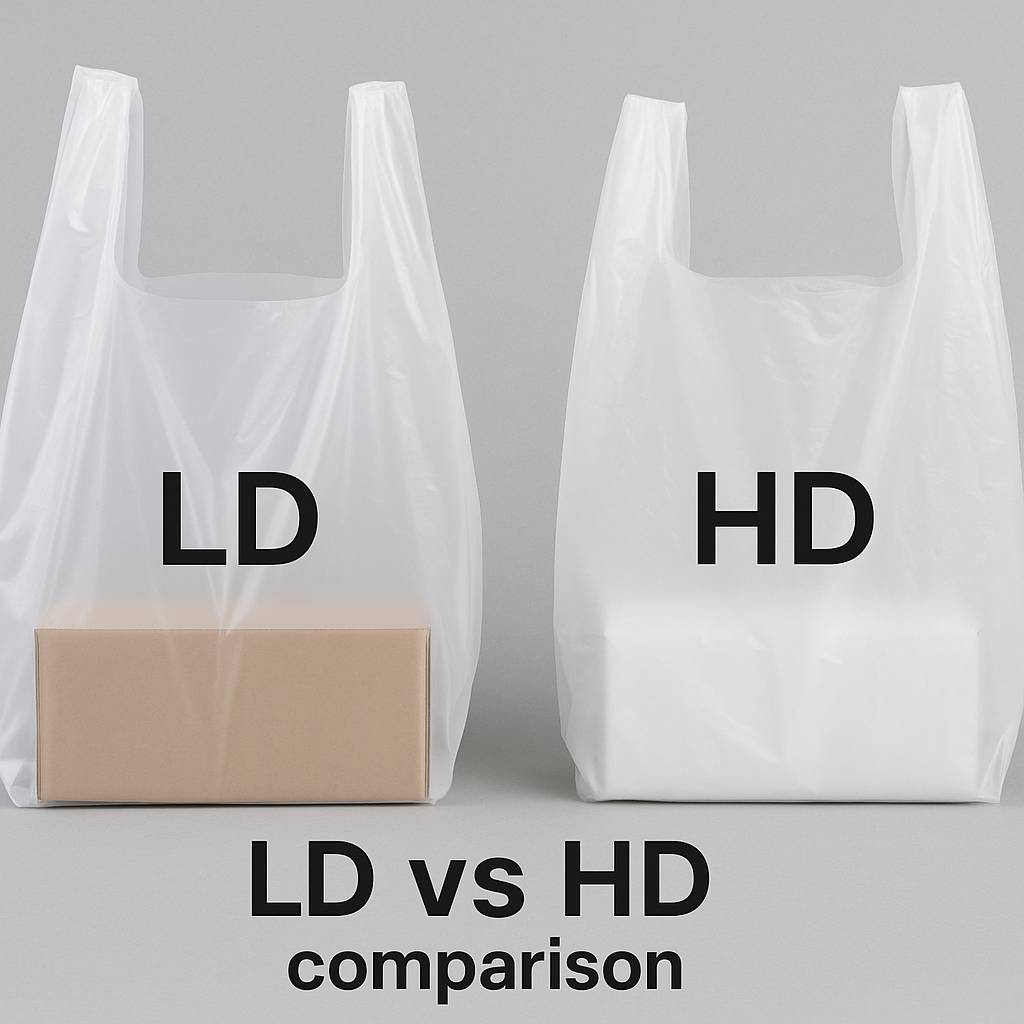 清楚 LD塑膠袋跟HD塑膠袋差異性