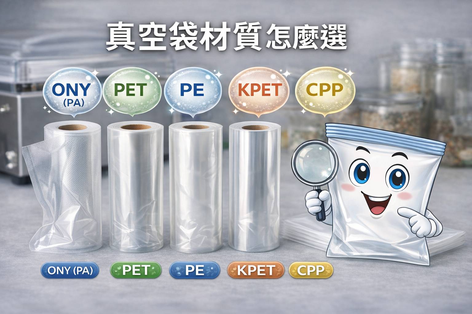  材質怎麼選？製造商解析 PA／PE／複合膜差異 